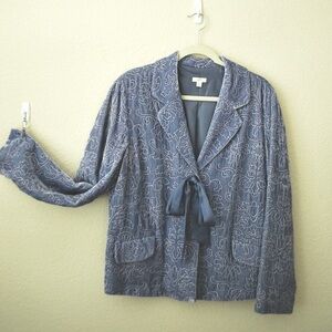 J Jill velvet jacket blazer -- size L